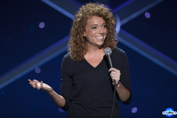 Photo of Michelle Wolf at a show