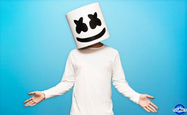 Photo of Marshmello at a show