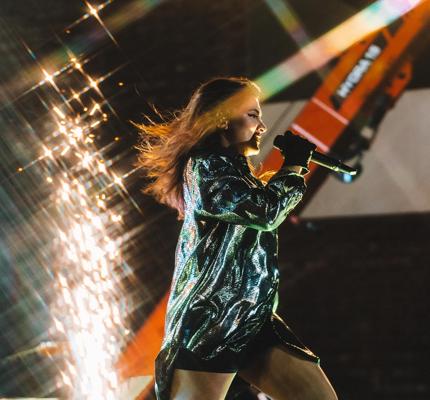 Photo of Aastha Gill at a show